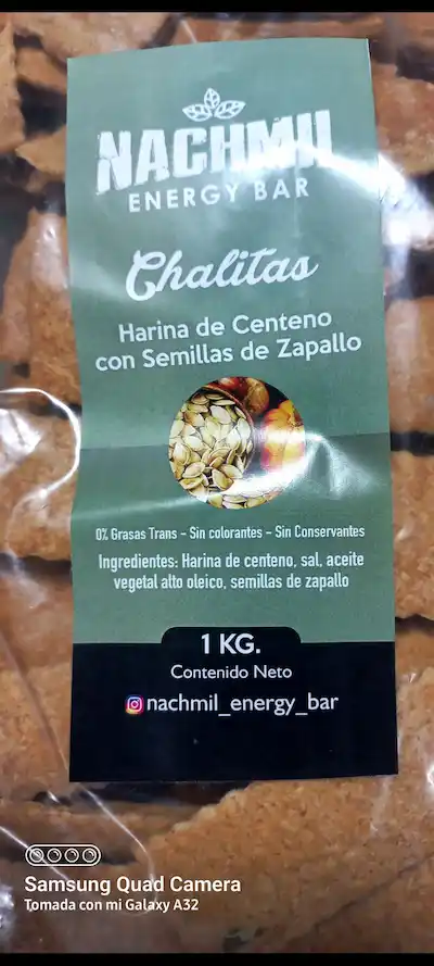Chalita de harina de centeno y semilla de zapallo