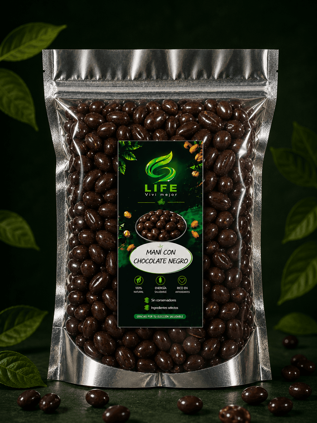 Maní con chocolate premium