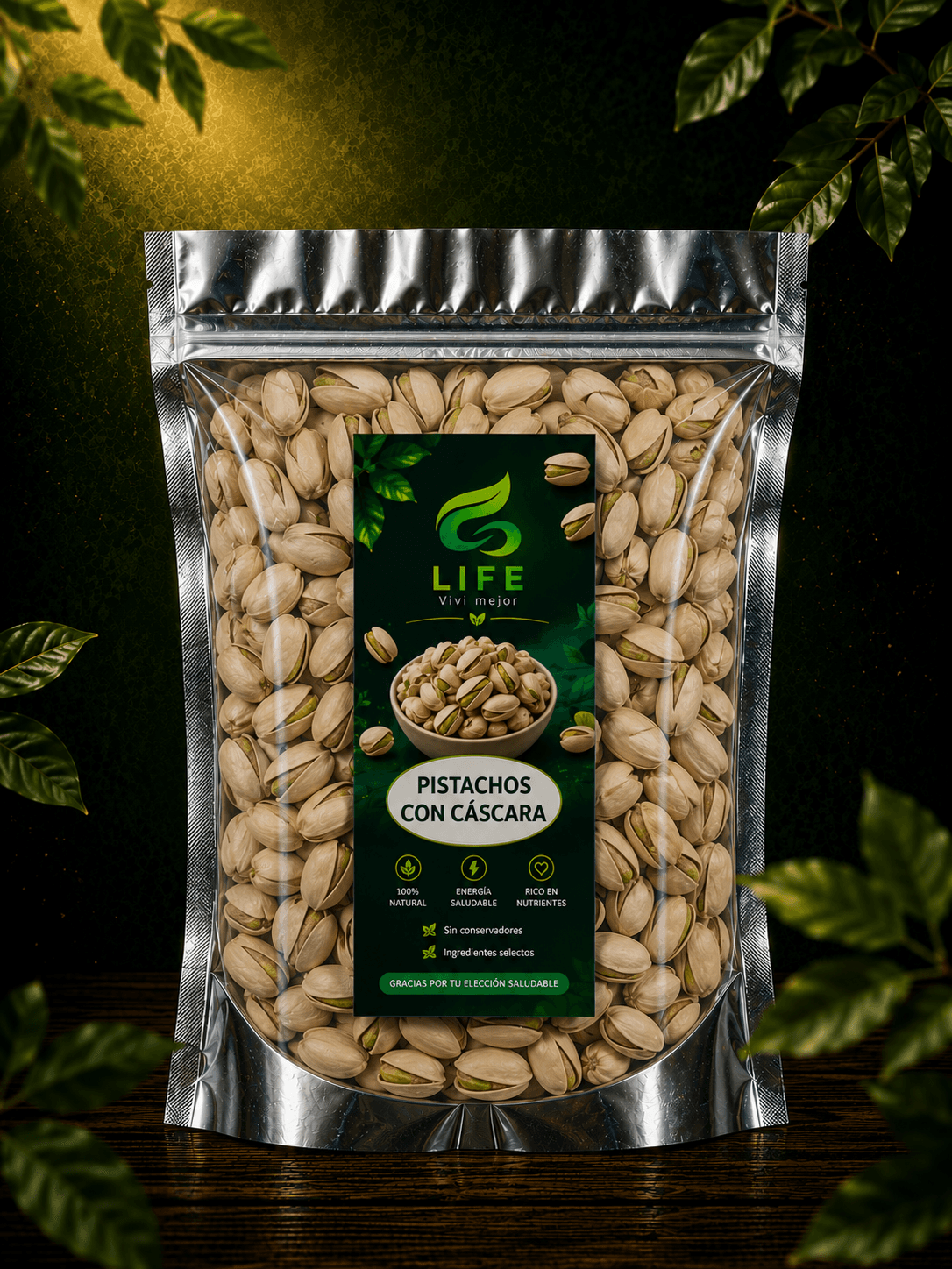 Pistachos con cáscara