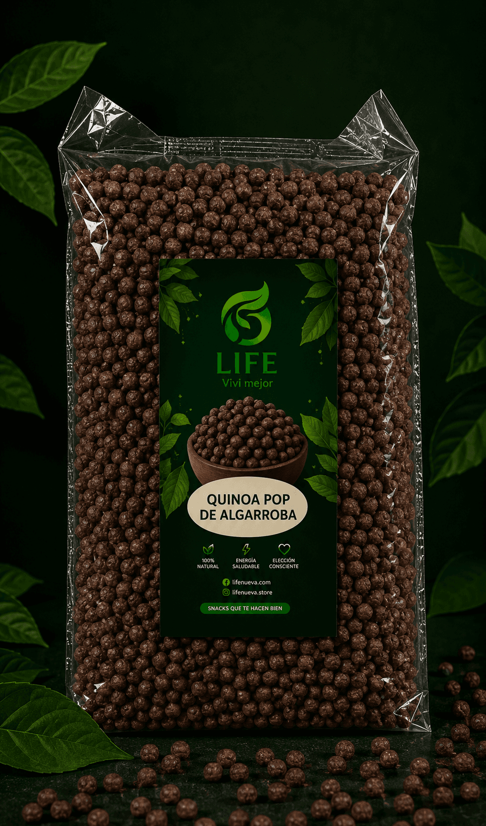Quinoa Pop de algarroba